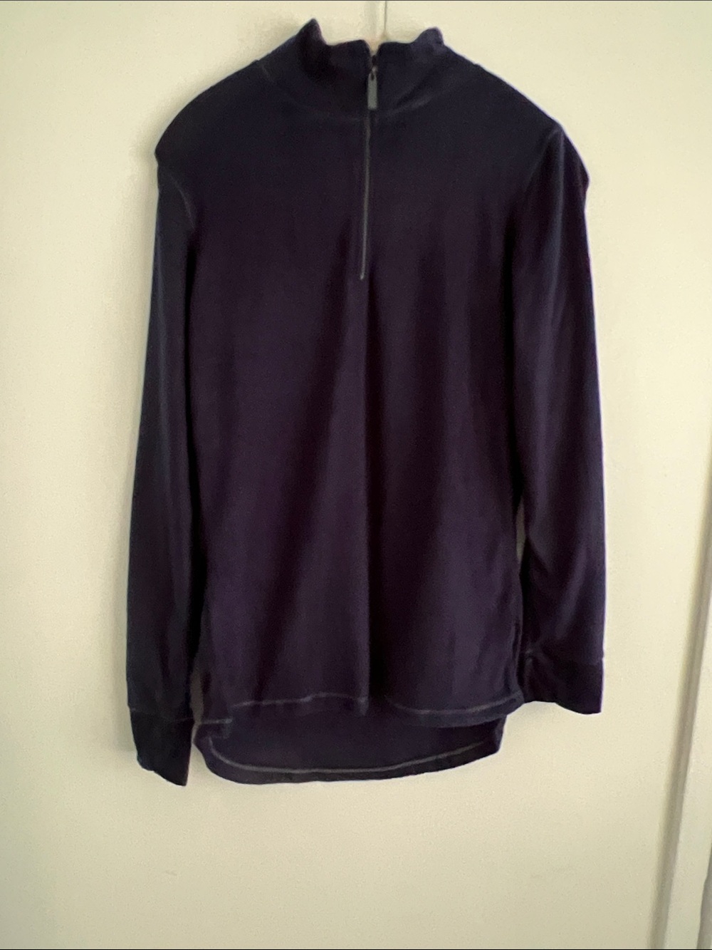 Women's Black Half-Zip Pullover Sweater